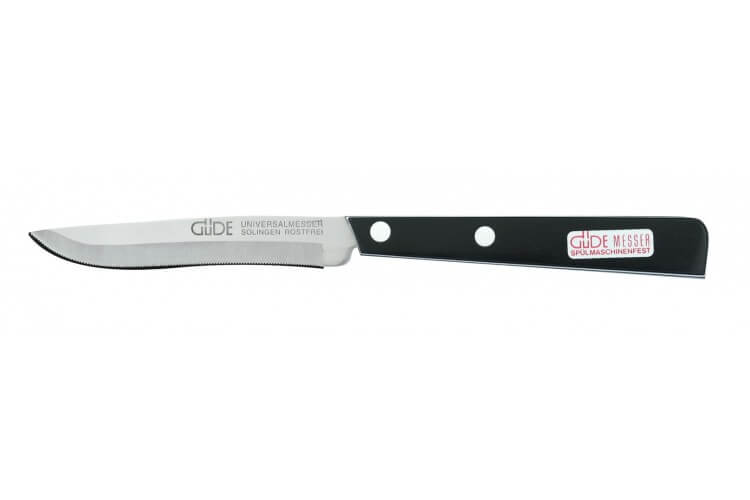 Couteau de table GÜDE Universel 10cm micro-denté manche noir