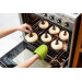 Lot de 6 moules à bagel Lékué marron en silicone Platinum