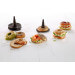 Lot de 6 moules à bagel Lékué marron en silicone Platinum