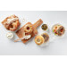 Lot de 6 moules à bagel Lékué marron en silicone Platinum