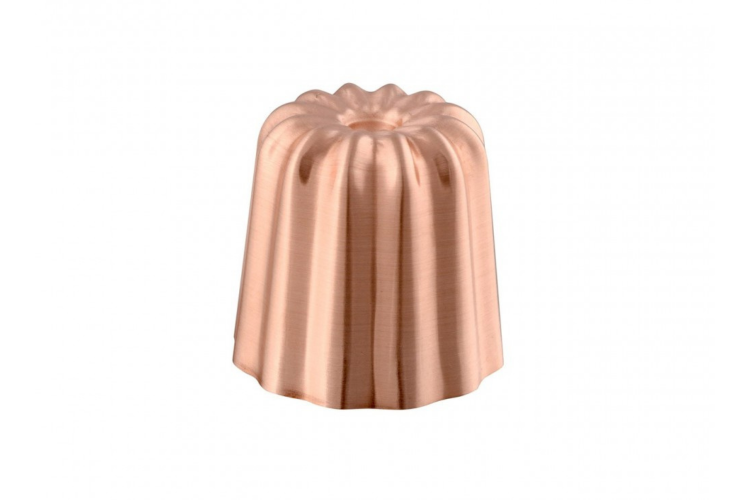 Moule &agrave; canel&eacute;s en cuivre diam&egrave;tre 45mm