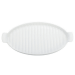 Plat à asperges Westmark en porcelaine blanc 40 x 20cm