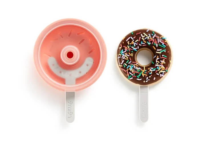 Moule à glace Lékué en silicone Platinum - Forme donut