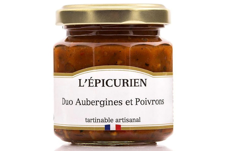 Duo aubergines et poivrons artisanal L'&Eacute;picurien fabriqu&eacute; en France 100g