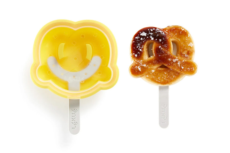 Moule &agrave; glace L&eacute;ku&eacute; en silicone Platinum - Forme pretzel