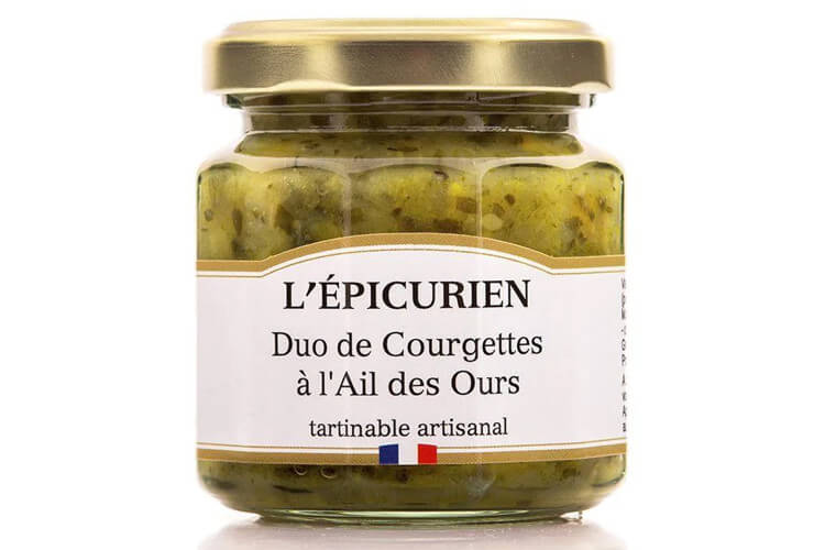 Duo de courgettes à l'ail des Ours artisanal L'Épicurien fabriqué en France 100g