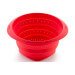 Passoire rétractable Lékué ø23cm en silicone Platinum - Rouge ou vert