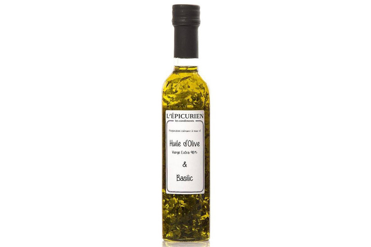 Huile d'Olive Vierge Extra 98% & Basilic L'&Eacute;picurien 25cl