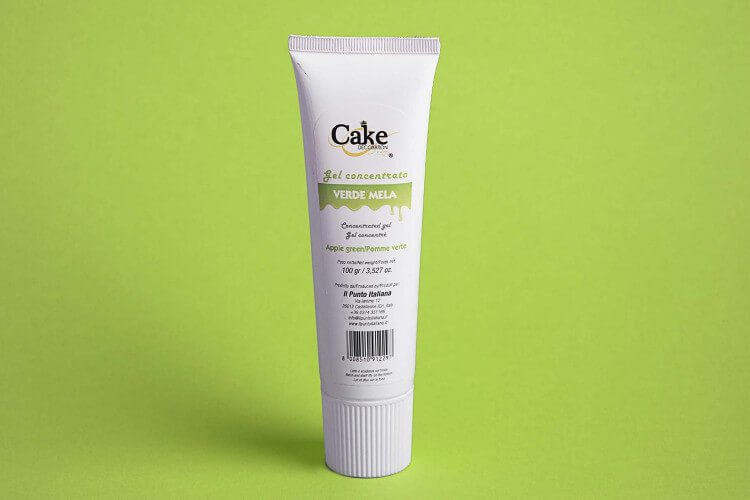 Colorant alimentaire tube gel vert pomme 100g