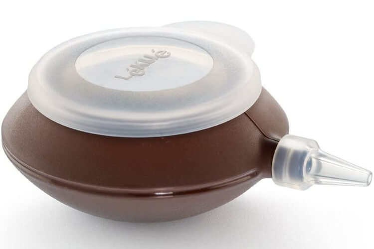 Poche à douille Lékué Decopen 90ml en silicone Platinum + 4 douilles - 2 couleurs