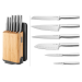 Bloc 6 couteaux Berghoff Legacy avec aiguiseur et 3 planches