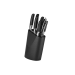 Bloc 6 couteaux Berghoff Onyx avec sécateur