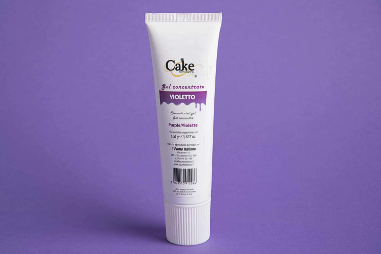 Colorant alimentaire tube gel violet 100g