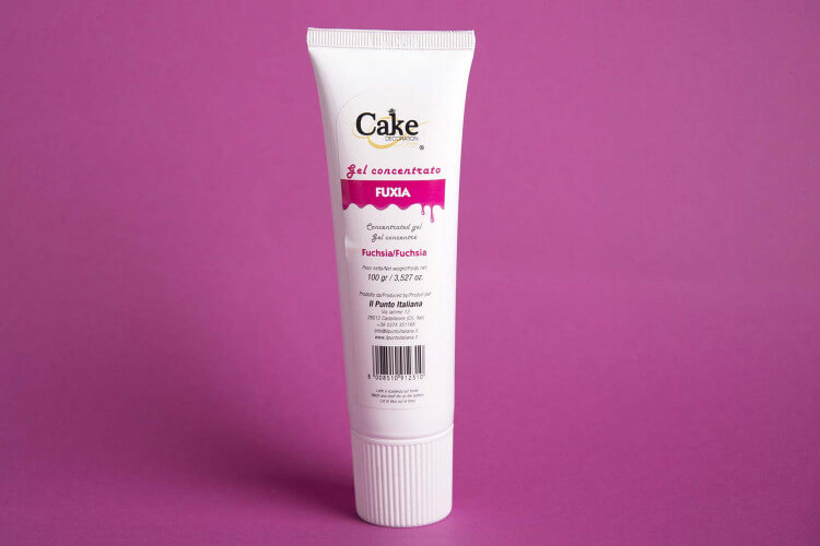 Colorant alimentaire tube gel fuchsia 100g