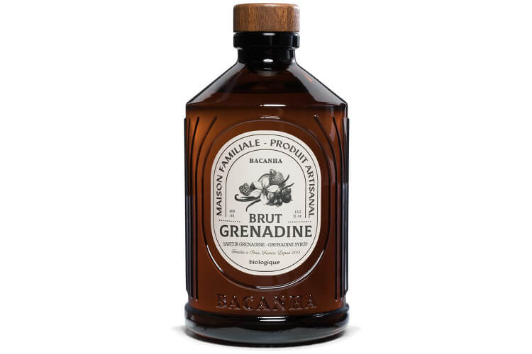 Sirop de grenadine brut artisanal Bacanha certifié biologique 40cl
