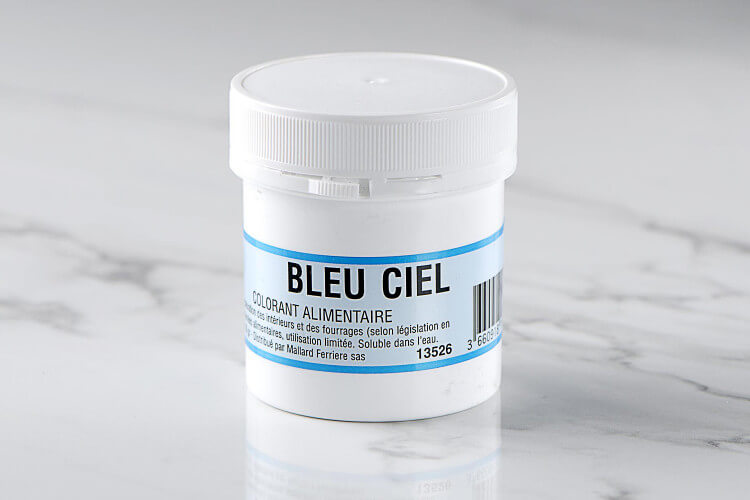 Colorant poudre concentré hydrosoluble bleu ciel 20g