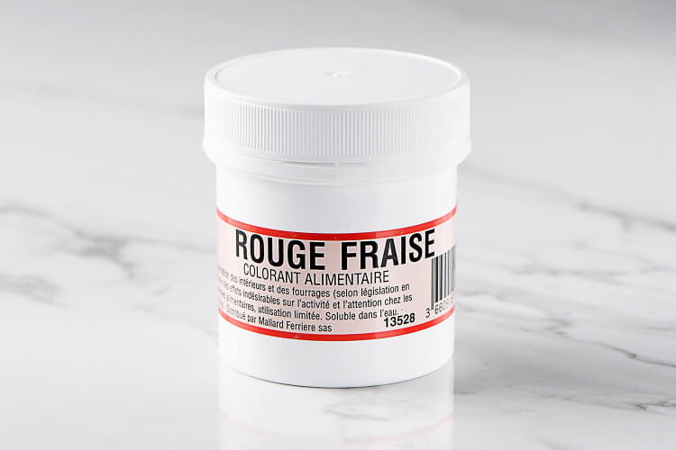 Colorant poudre concentré hydrosoluble rouge fraise 20g