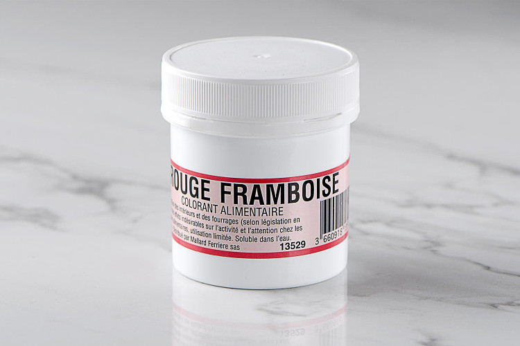Colorant poudre concentr&eacute; hydrosoluble rouge framboise 20g