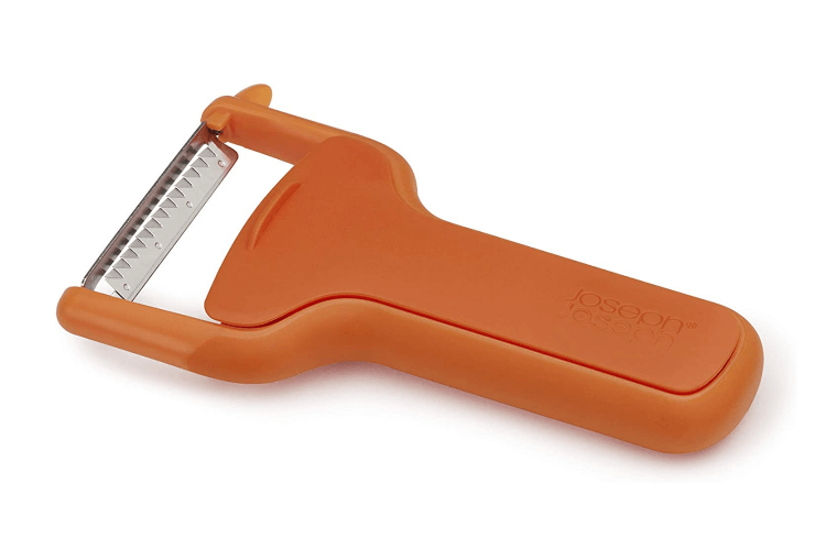 Eplucheur julienne Joseph Joseph Safestore avec protège lame intégré orange