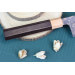 Couteau de chef japonais artisanal Takeshi Saji VG10 Rainbow 24cm