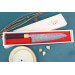 Couteau de chef japonais artisanal Takeshi Saji VG10 Rainbow 24cm