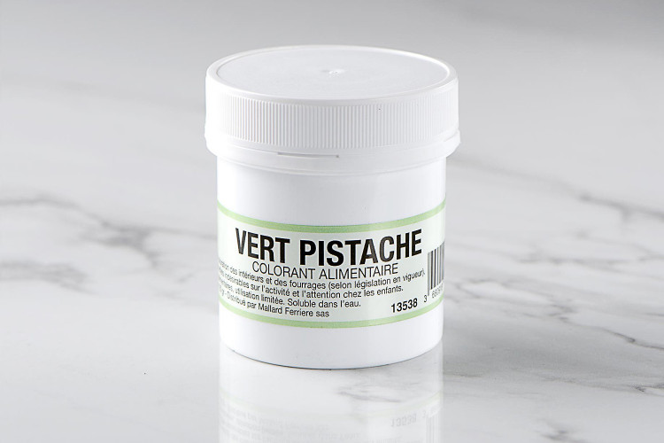 Colorant poudre concentr&eacute; hydrosoluble vert pistache 20g
