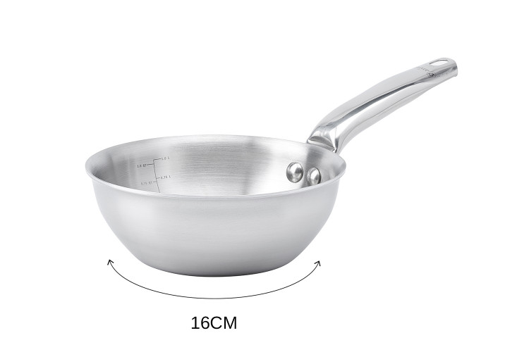 Sauteuse bomb&eacute;e De Buyer Alchimy en inox multicouches 3 plis