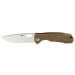 Couteau pliant Honey Badger Flipper D2 Large 01HO029 manche nylon / fibres de verre tan 11,7cm
