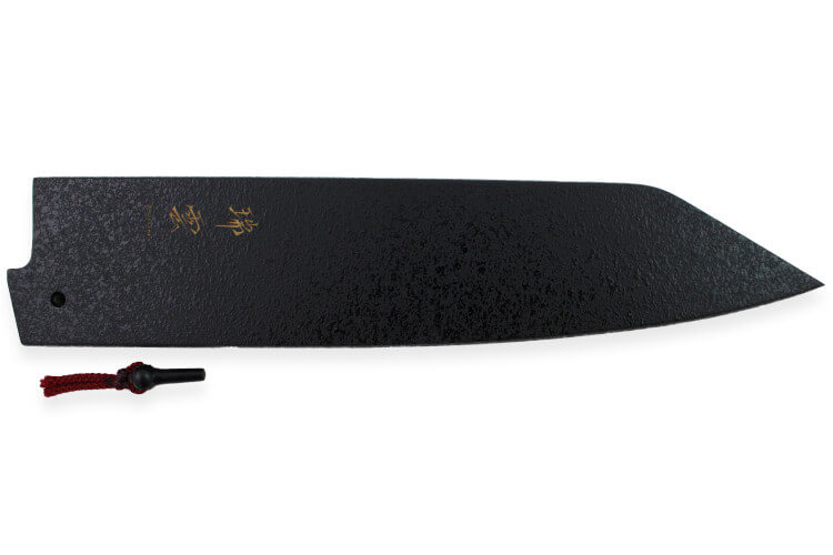 Protège-lame Kanetsugu Saya en bois de magnolia pour couteau de chef Kiritsuke Zuiun