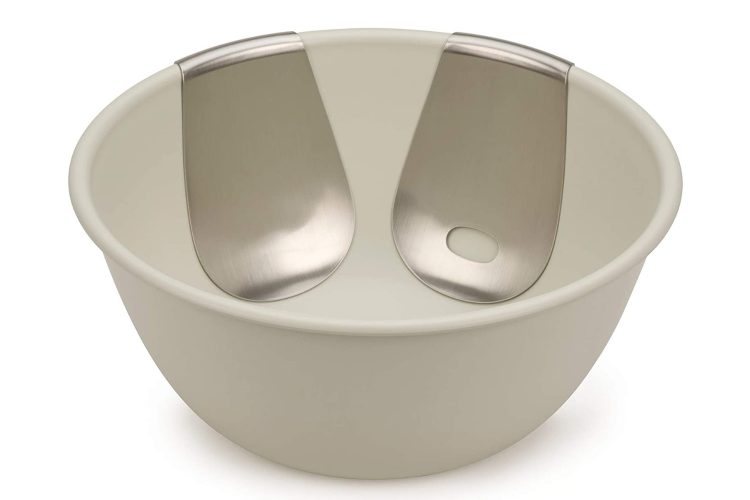 Set saladier et couverts &agrave; salade Joseph Joseph Uno en acier inoxydable