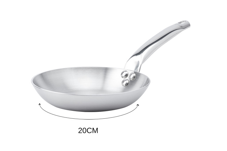 Po&ecirc;le &agrave; frire De Buyer Alchimy en inox 18/10 multicouches 3 plis