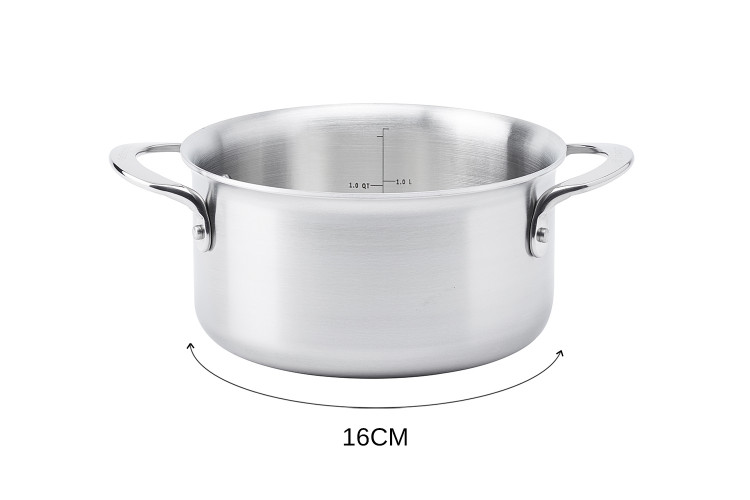 Faitout De Buyer Alchimy en inox 18/10 multicouches 3 plis