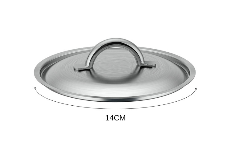 Couvercle De Buyer Prim'Appety en inox bross&eacute; avec poign&eacute;e