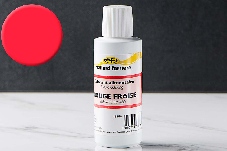 Colorant alimentaire liquide Mallard Ferri&egrave;re rouge fraise 100ml