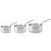 Set de 3 casseroles De Buyer Alchimy en inox 18/10 3 plis 16, 18 et 20cm