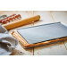Plaque de cuisson De Buyer en inox micro perforée 40x30cm à bords pincés