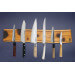 Barre aimantée artisanale Essences Creations 48cm bois de cytise brûlé Shu Sugi Ban modèle 1