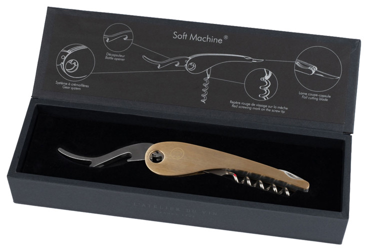 Tire bouchon sommelier L'Atelier du vin Soft Machine Brass