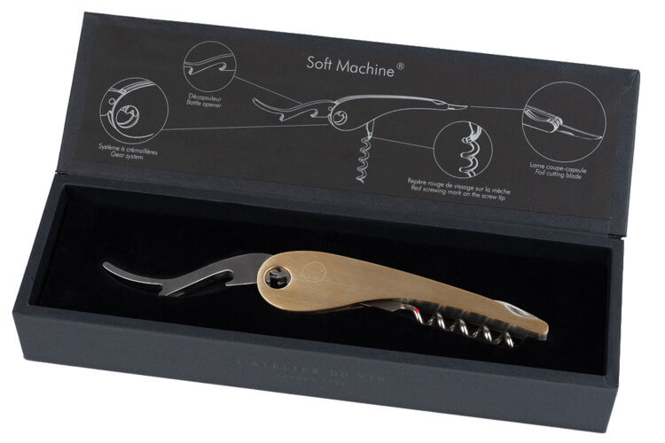 Tire bouchon sommelier L'Atelier du vin Soft Machine Brass