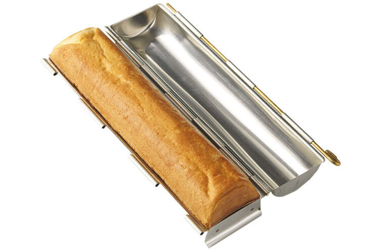 Moule à toast rond en acier inoxydable Ø7x30cm