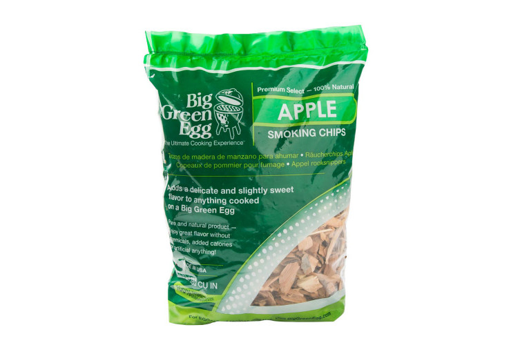 Sachet de copeaux de bois de pommier Big Green Egg 2,9L - Id&eacute;al fumage
