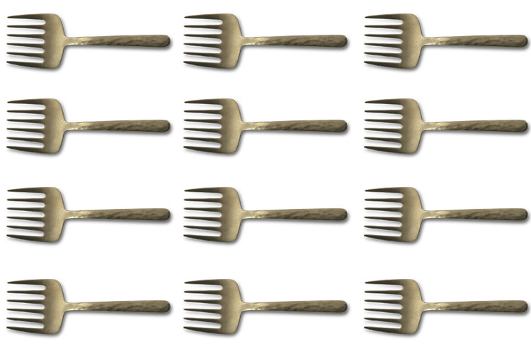 Set de 12 fourchettes r&acirc;teau Culter Kodai 11,3cm