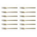 Set de 12 fourchettes de table Culter Kodai 2 dents 17,9cm