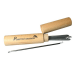 Set de 12 curettes à crustacés en acier inox 18cm avec étui en bois