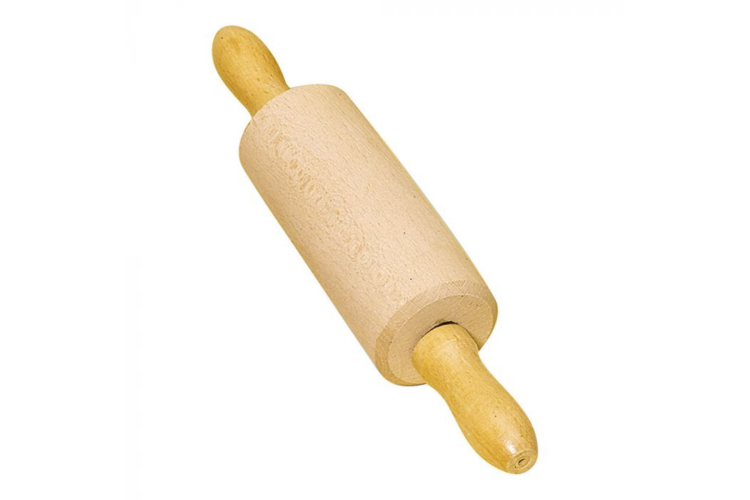 Rouleau &agrave; p&acirc;tisserie pour enfant en bois de h&ecirc;tre 11,5cm