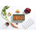 Bac pour saucisses veggies Lékué 6 compartiments avec couvercle 44ml