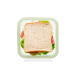 Étui à sandwich Lékué réutilisable en silicone avec couvercle