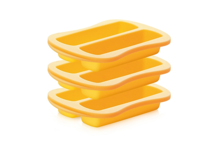 Set de 3 moules &agrave; barres de c&eacute;r&eacute;ales Tescoma Della Casa en silicone