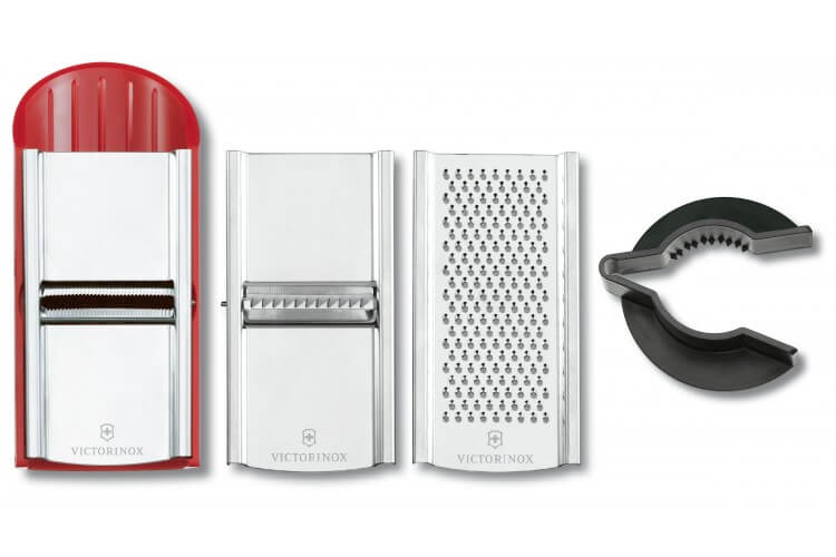 Set 3 râpes Victorinox interchangeables avec pince