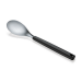 Set 2 couverts à salade Triangle en inox brossé et manche en polypropylène